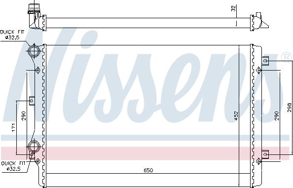 Nissens 699681 - Radiator, mühərrikin soyudulması furqanavto.az