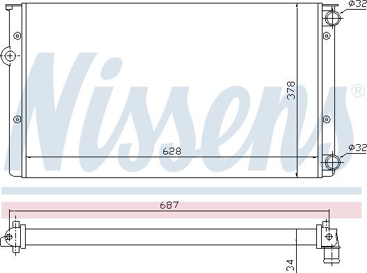 Nissens 699677 - Radiator, mühərrikin soyudulması furqanavto.az