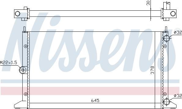 Nissens 699795 - Radiator, mühərrikin soyudulması furqanavto.az