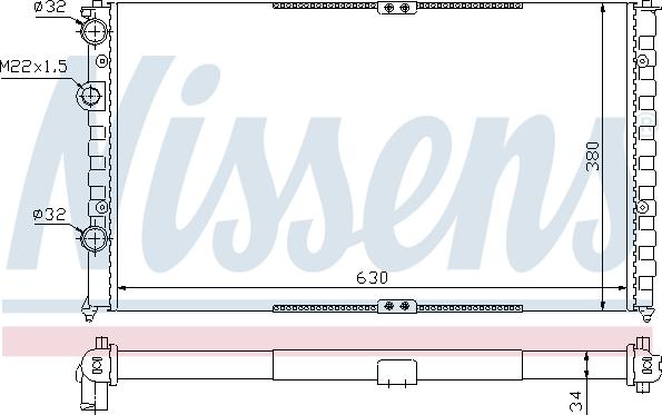 Nissens 699743 - Radiator, mühərrikin soyudulması furqanavto.az