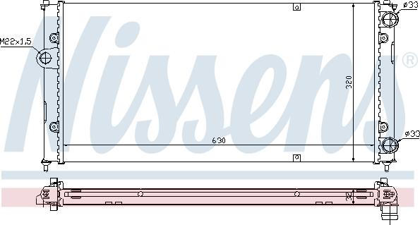 Nissens 695603 - Radiator, mühərrikin soyudulması furqanavto.az