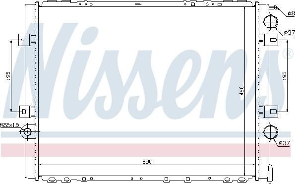 Nissens 695163 - Radiator, mühərrikin soyudulması furqanavto.az