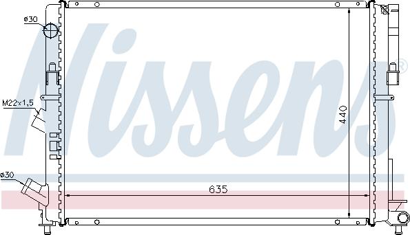 Nissens 696635 - Radiator, mühərrikin soyudulması furqanavto.az