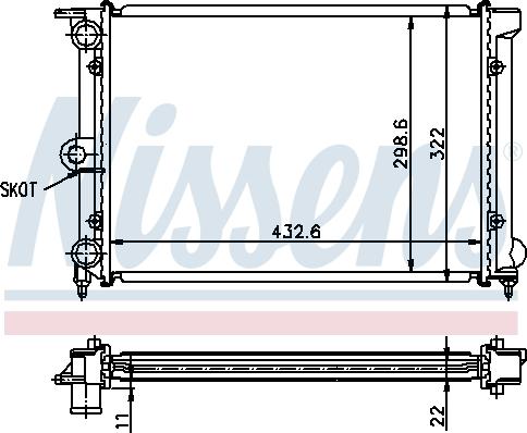 Nissens 690177 - Radiator, mühərrikin soyudulması furqanavto.az