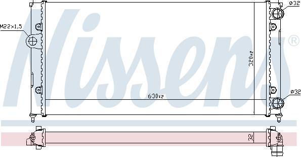 Nissens 691354 - Radiator, mühərrikin soyudulması furqanavto.az