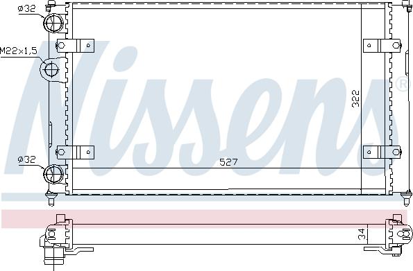 Nissens 692673 - Radiator, mühərrikin soyudulması furqanavto.az