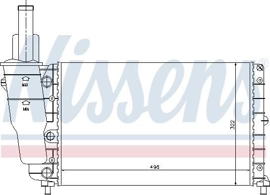 Nissens 692895 - Radiator, mühərrikin soyudulması furqanavto.az