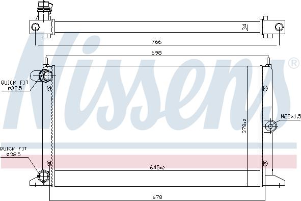 Nissens 692777 - Radiator, mühərrikin soyudulması furqanavto.az