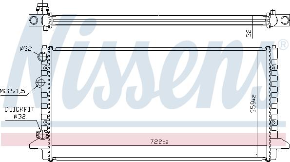 Nissens 697226 - Radiator, mühərrikin soyudulması furqanavto.az