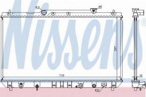 Nissens 64699A - Radiator, mühərrikin soyudulması furqanavto.az