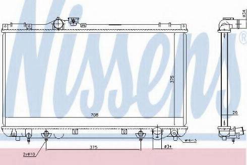 Nissens 646924 - Radiator, mühərrikin soyudulması furqanavto.az