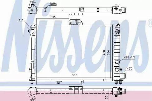 Nissens 64047 - Radiator, mühərrikin soyudulması furqanavto.az