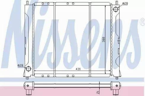 Nissens 64019 - Radiator, mühərrikin soyudulması furqanavto.az