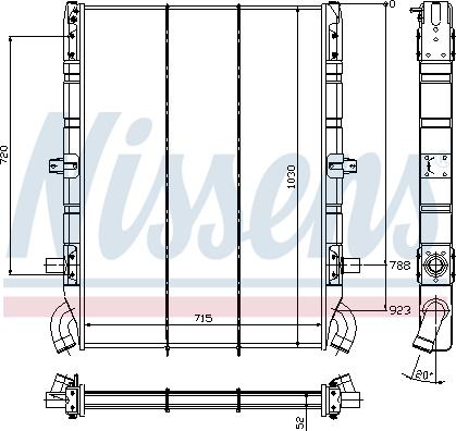 Nissens 64074 - Radiator, mühərrikin soyudulması furqanavto.az