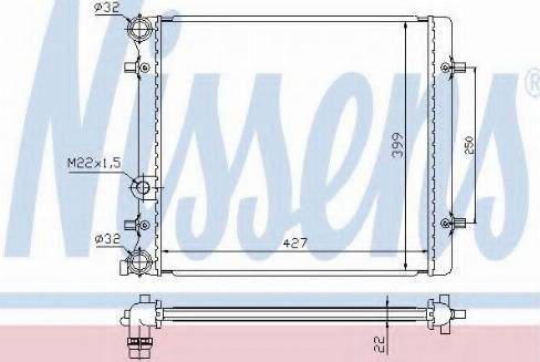 Nissens 64101A - Radiator, mühərrikin soyudulması furqanavto.az