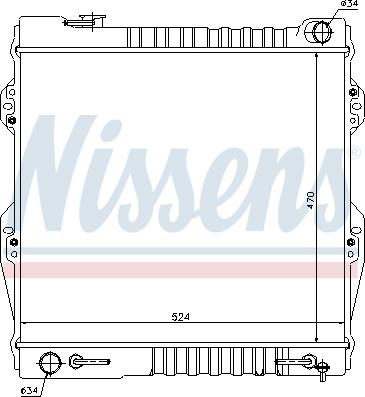 Nissens 64847 - Radiator, mühərrikin soyudulması furqanavto.az