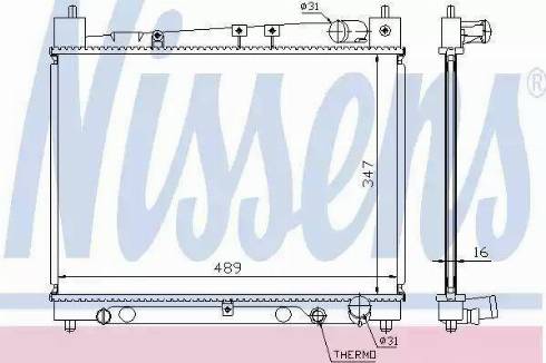 Nissens 64798A - Radiator, mühərrikin soyudulması furqanavto.az