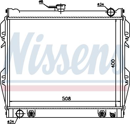 Nissens 64728 - Radiator, mühərrikin soyudulması furqanavto.az