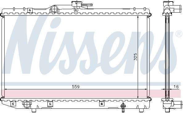 Nissens 64773 - Radiator, mühərrikin soyudulması furqanavto.az