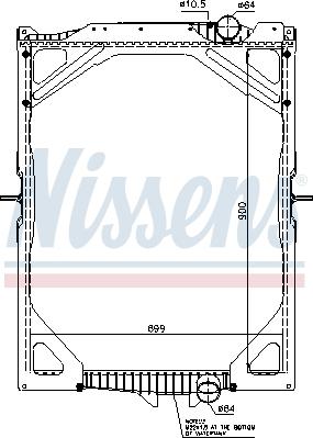 Nissens 65463A - Radiator, mühərrikin soyudulması furqanavto.az