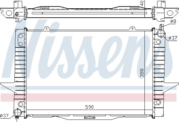 Nissens 65546A - Radiator, mühərrikin soyudulması furqanavto.az