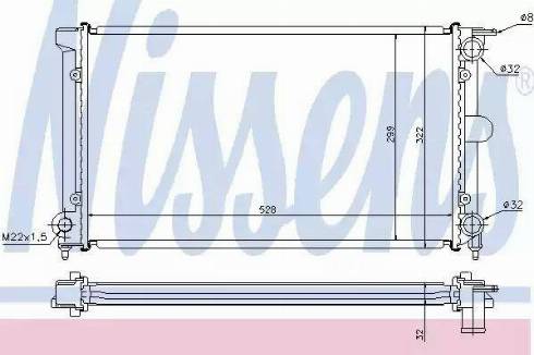 Nissens 65152A - Radiator, mühərrikin soyudulması furqanavto.az