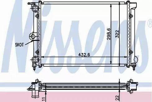 Ava Quality Cooling VWA2039 - Radiator, mühərrikin soyudulması furqanavto.az