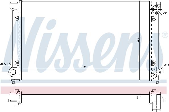 Nissens 697467 - Radiator, mühərrikin soyudulması furqanavto.az