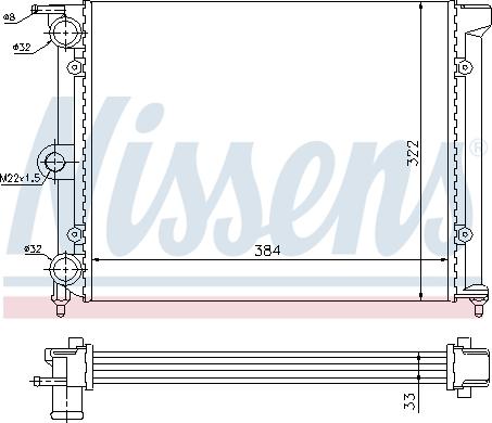 Nissens 693020 - Radiator, mühərrikin soyudulması furqanavto.az