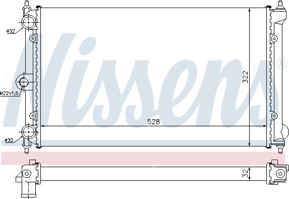 Nissens 651731 - Radiator, mühərrikin soyudulması furqanavto.az