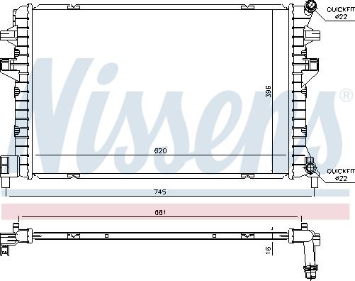 Nissens 65306 - Radiator, mühərrikin soyudulması furqanavto.az