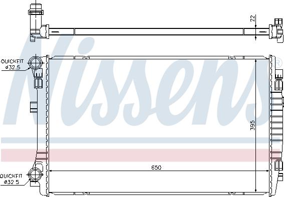 Nissens 65303 - Radiator, mühərrikin soyudulması furqanavto.az