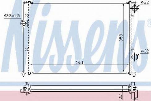 Nissens 65251A - Radiator, mühərrikin soyudulması furqanavto.az