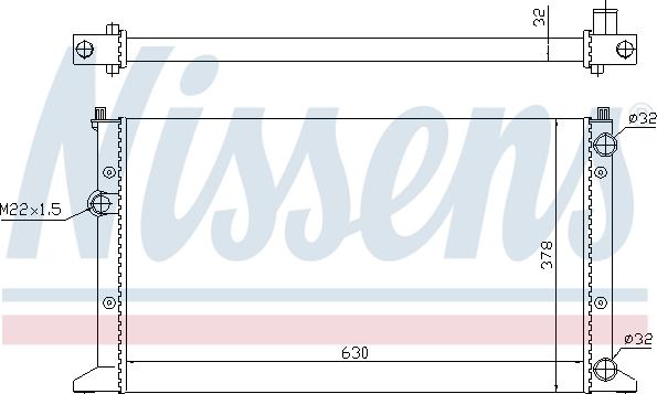 Nissens 698242 - Radiator, mühərrikin soyudulması furqanavto.az