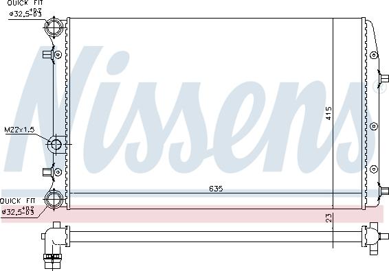 Nissens 695245 - Radiator, mühərrikin soyudulması furqanavto.az