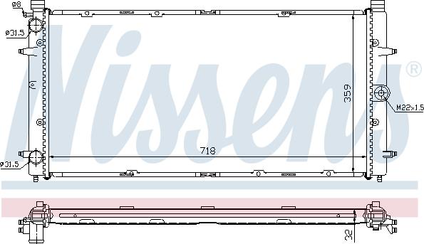 Nissens 65273A - Radiator, mühərrikin soyudulması furqanavto.az