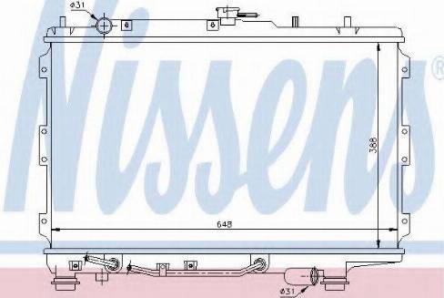 Nissens 66601 - Radiator, mühərrikin soyudulması furqanavto.az