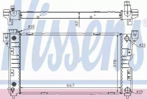 Nissens 60984A - Radiator, mühərrikin soyudulması furqanavto.az