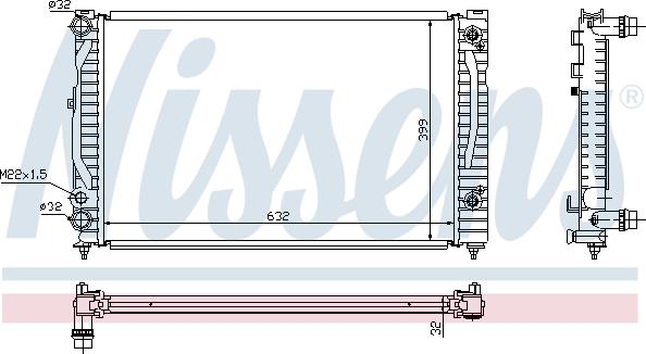 Nissens 699409 - Radiator, mühərrikin soyudulması furqanavto.az