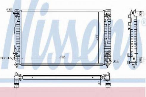 Nissens 60498A - Radiator, mühərrikin soyudulması furqanavto.az