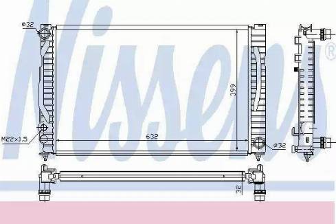 Nissens 60497A - Radiator, mühərrikin soyudulması furqanavto.az