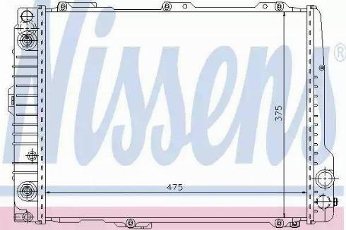 Nissens 60443 - Radiator, mühərrikin soyudulması furqanavto.az