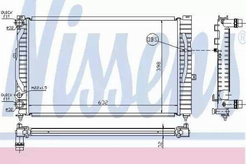 Nissens 60489 - Radiator, mühərrikin soyudulması furqanavto.az