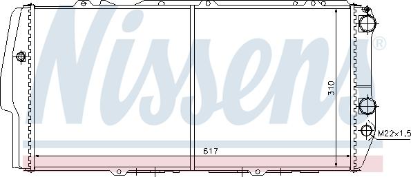 Nissens 604781 - Radiator, mühərrikin soyudulması furqanavto.az