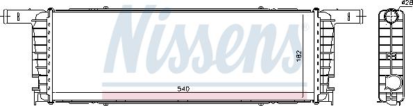 Nissens 606434 - Radiator, mühərrikin soyudulması furqanavto.az