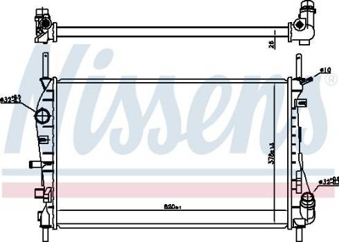 Nissens 606290 - Radiator, mühərrikin soyudulması furqanavto.az