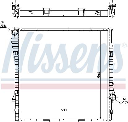 Nissens 60819 - Radiator, mühərrikin soyudulması furqanavto.az