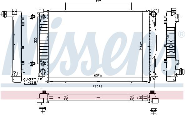 Nissens 60329 - Radiator, mühərrikin soyudulması furqanavto.az