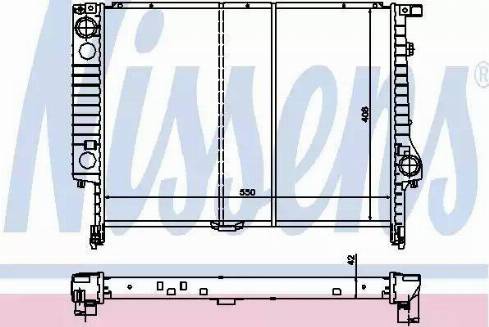 Nissens 60793 - Radiator, mühərrikin soyudulması furqanavto.az