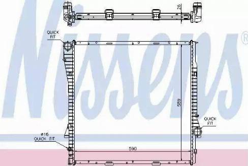 Nissens 60788 - Radiator, mühərrikin soyudulması furqanavto.az